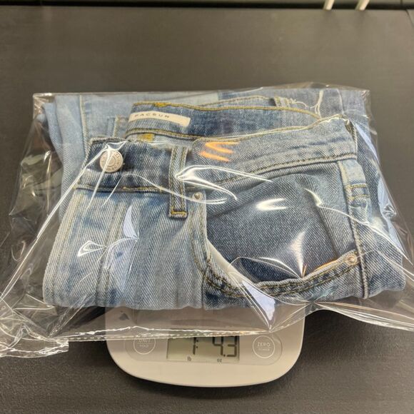 Pacsun High Rise Straight Medium Wash two tone Jeans Size 26 - Picture 9 of 9